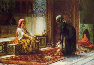 Madre e hijo árabe Frederick Arthur Bridgman Pinturas al óleo